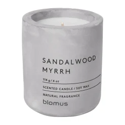 Hot Blomus Vela perfumada Fraga 24 horas, Micro chip-Sandalwood & Myrrh Gris