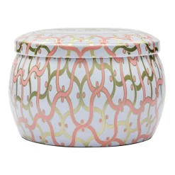 Best Voluspa Vela perfumada Maison Blanc Mini Tin 25 horas, Saijo Persimmon Color doradoRosaBlanco