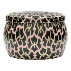 Voluspa Vela perfumada Maison Noir Mini Tin 25 horas, Pink Citron Grapefruit Color doradoRosaNegro