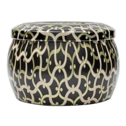 Online Voluspa Vela perfumada Maison Noir Mini Tin 25 horas, Ambre Lumiere BeigeColor doradoNegro