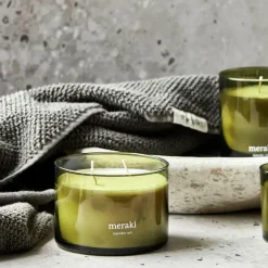 Clearance Meraki Vela perfumada , 60 horas, Lavender rain Verde