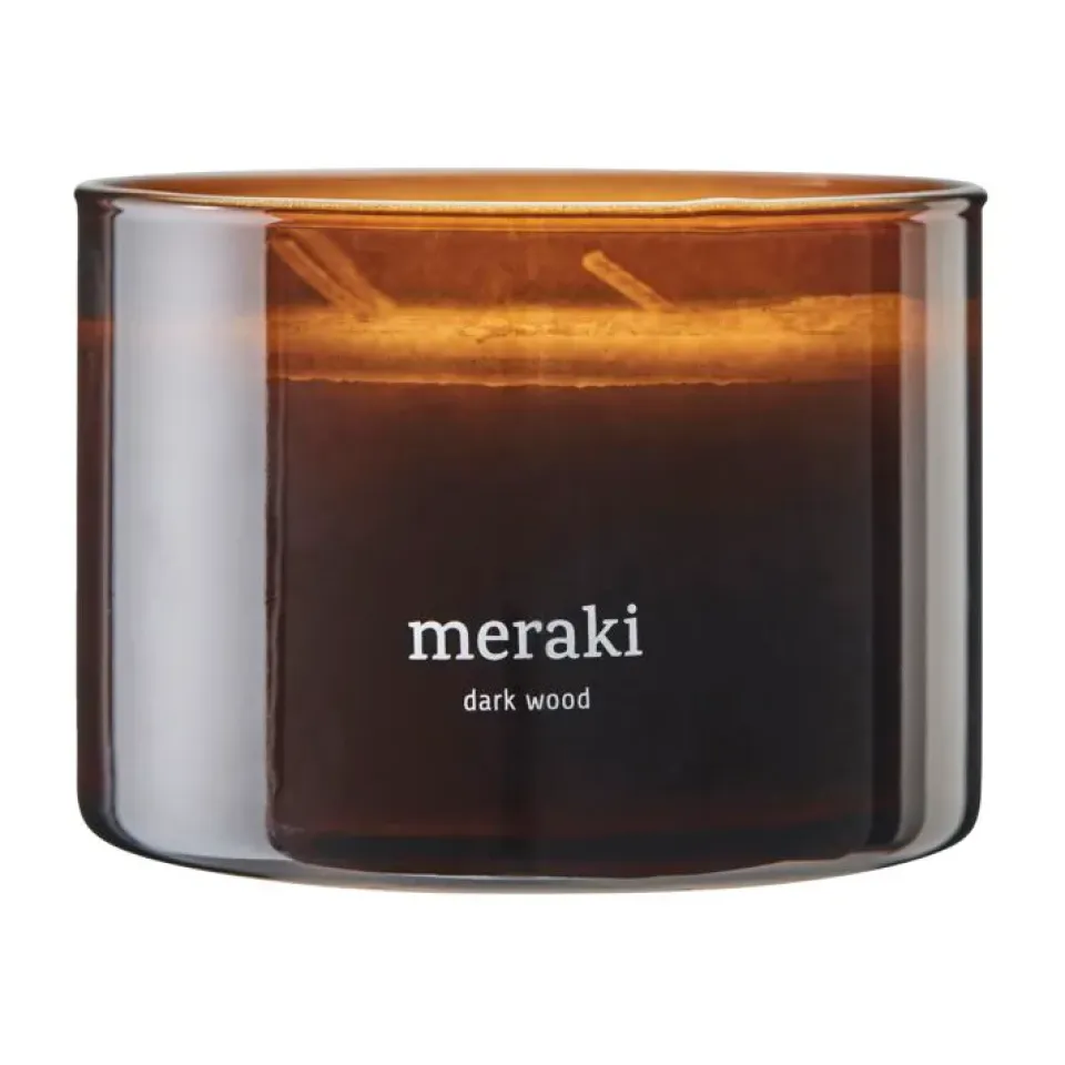 Online Meraki Vela perfumada , 60 horas, Dark wood Marrón