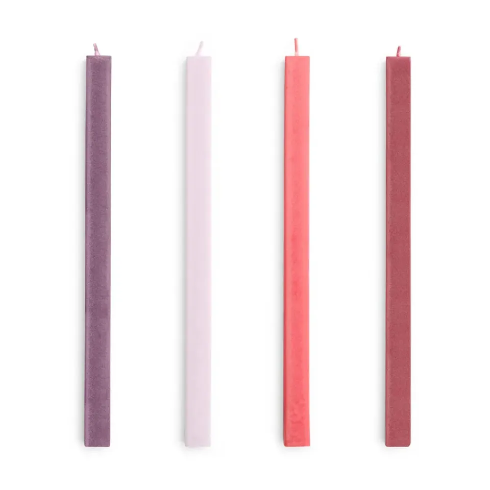 New HAY Vela Square Candl mix 4-pack, Reds-bordeaux Rojo