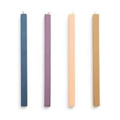 Best HAY Vela Square Candl mix 4-pack, Dark Multi