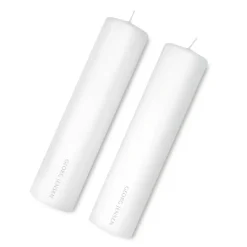 New Georg Jensen Velas Ø 6 cm, set de 2 Blanco