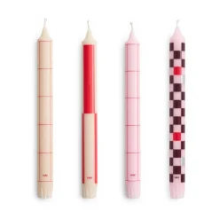Outlet HAY Velas Pattern 4-pack, Reds-bordeaux Rojo