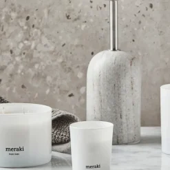 Best Meraki Velas perfumadas 12 horas 12, 2-pack, Fresh Linen Blanco