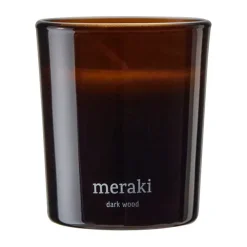 Meraki Velas perfumadas 12 horas 12, 2-pack, Dark wood Marrón