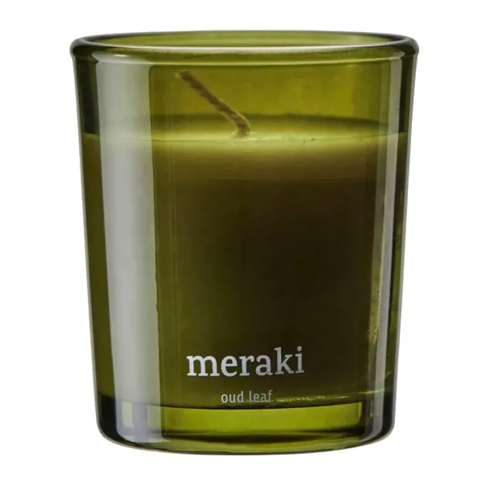 Clearance Meraki Velas perfumadas 12 horas 12, 2-pack, Oud leaf Verde