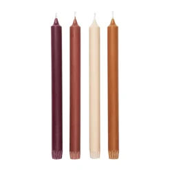 Outlet Ferm Living Velas Pure, 4-pack, Roseate Blend MarrónNaranja