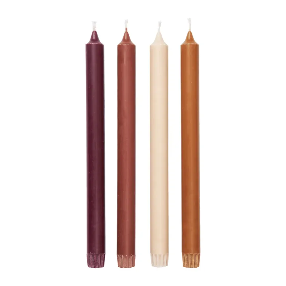 Outlet Ferm Living Velas Pure, 4-pack, Roseate Blend MarrónNaranja