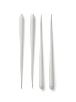 Outlet STOFF Velas ester & erik large 4-pack, White Blanco