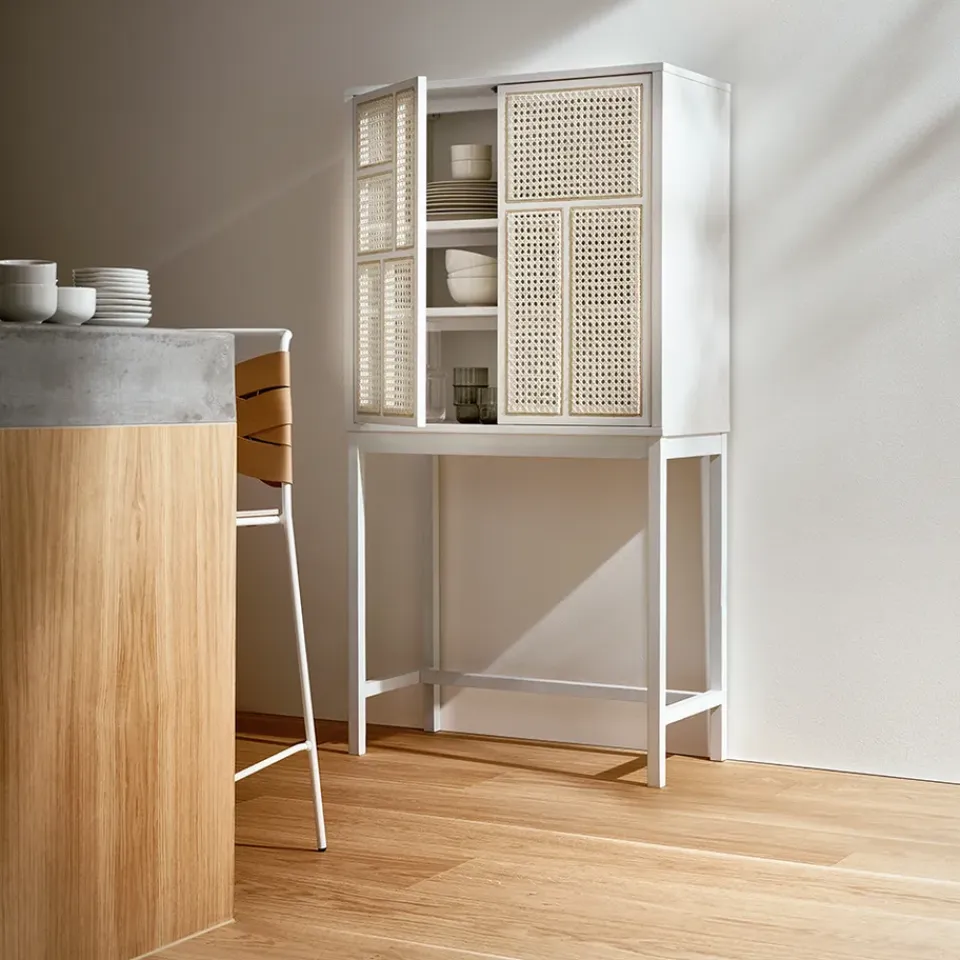 Clearance Design House Stockholm Vitrina Air, , ratán Blanco