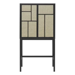 Hot Design House Stockholm Vitrina Air, , ratán Negro