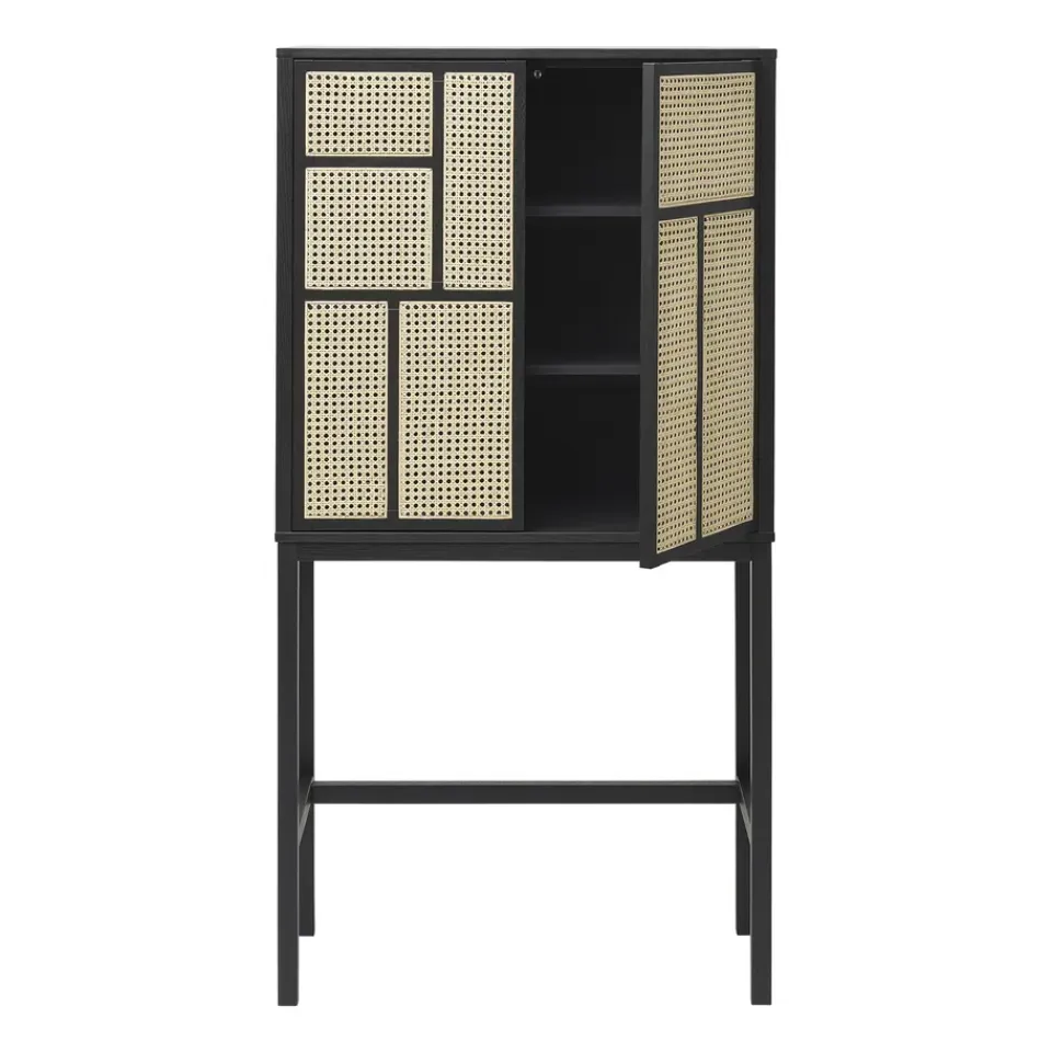Hot Design House Stockholm Vitrina Air, , ratán Negro