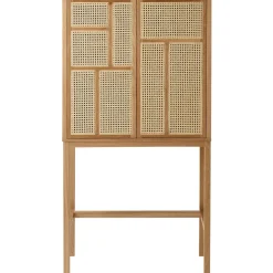 Design House Stockholm Vitrina Air, Roble, ratán Marrón