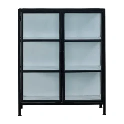 New Lene Bjerre Vitrina Depot 90x40x110 cm, Black-white NegroBlanco