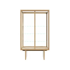 Best GUBI Vitrina Private, Vidrio, roble teñido claro Transparente