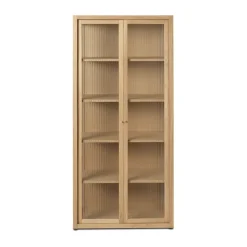 Online Ferm Living Vitrina Reed 70x155 cm, Natural oak Beige