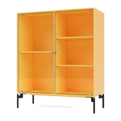 Clearance Montana Vitrina Ripple II 69,6x82,2x30 cm, Acacia-ben black Amarillo