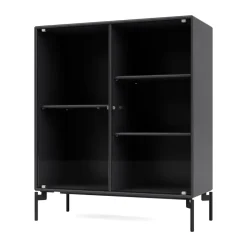 Hot Montana Vitrina Ripple II 69,6x82,2x30 cm, Anthracite-ben black Gris