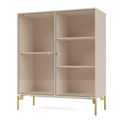 Discount Montana Vitrina Ripple II 69,6x82,2x30 cm, Clay-ben brass Gris