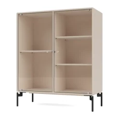 Hot Montana Vitrina Ripple II 69,6x82,2x30 cm, Clay-ben black Gris