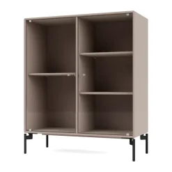 Outlet Montana Vitrina Ripple II 69,6x82,2x30 cm, Mushroom-ben black Beige