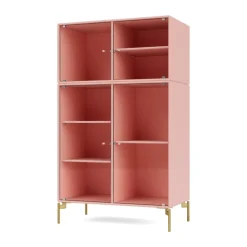 Discount Montana Vitrina Ripple III 69,6x117,6x38 cm, Ruby-ben brass Rosa