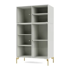 Discount Montana Vitrina Ripple III 69,6x117,6x38 cm, Nordic-ben brass Gris