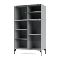 New Montana Vitrina Ripple III 69,6x117,6x38 cm, Fjord-ben black Gris