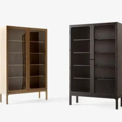 Outlet &Tradition Vitrina Trace SC88 120x192x40 cm, Dark stained oak Marrón