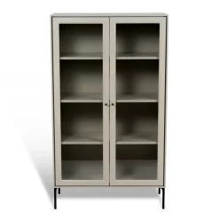 Online Mavis Vitrina Volt 130 cm , Detalles en negro Beige
