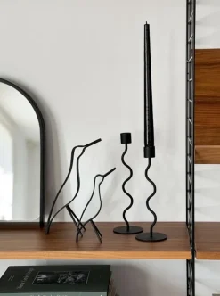 Online Cooee Design Woody Bird high 18 cm, Black stained oak Negro