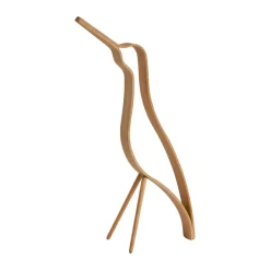 Clearance Cooee Design Woody bird high 32 cm, Oak Marrón